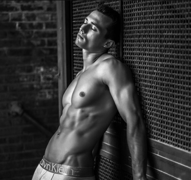 Leon Budrow in an archival men’s physique competition portrait