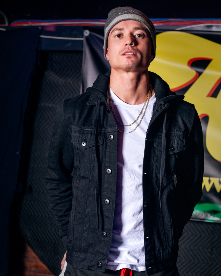 Leon Budrow in an urban brand portrait